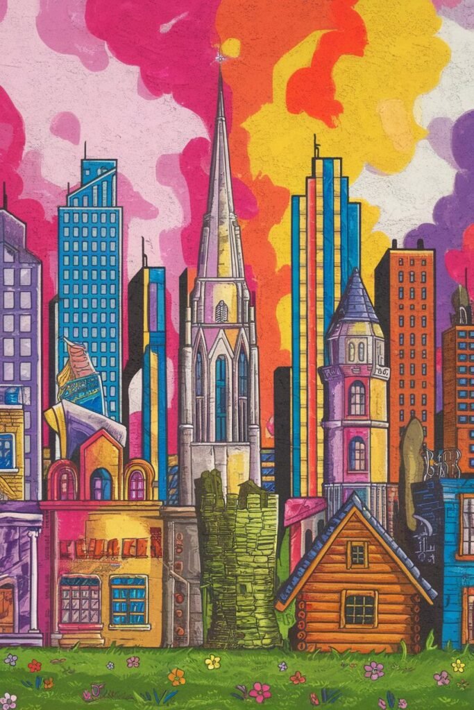 Colorful Wall Murals Colorful Wall Murals