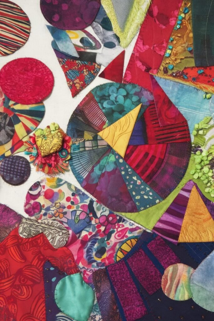 Fabric Collage Art Fabric Collage Art