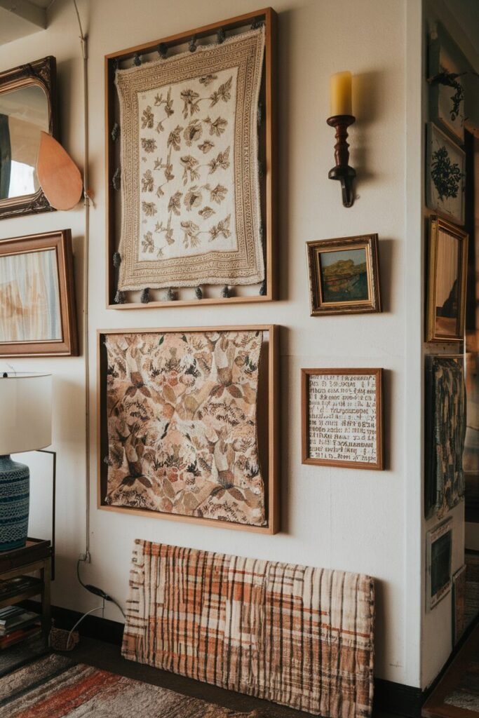 Framed Fabric Pieces Framed Fabric Pieces