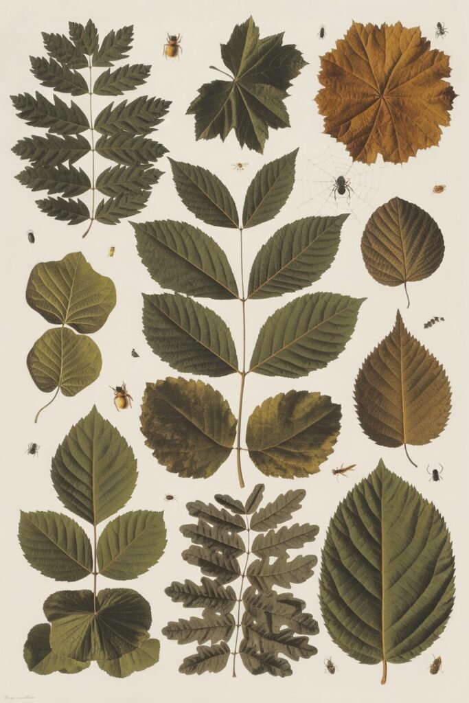 Nature Prints with Leaves Nature Prints with Leaves