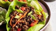20 Minute Asian Ground Beef Lettuce Wraps