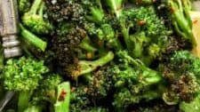 Air Fryer Broccoli - with garlic and lemon