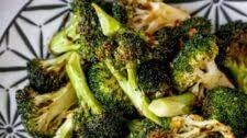 Air Fryer Broccoli with Spicy Sauce