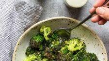 Air Fryer Garlic Parmesan Broccoli