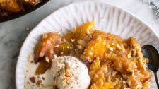 Almond Peach Crumble