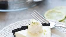 (Almost) No Bake Key Lime Pie with Chocolate Cookie Crust