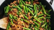 Asian Ground Turkey and Green Bean Stir Fry