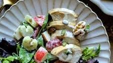 Autumn Waldorf Salad with Chicken and Chestnuts