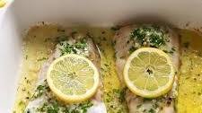 Baked Halibut with Lemon Garlic Butter