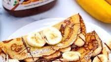 Banana Crepes with Nutella