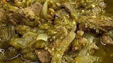 Beef With Green Chile(Carne Con Chile Verde)