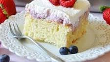 Berries & Cream Poke Cake