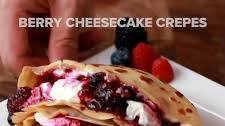 Berry Cheesecake Crepes Recipe by Tasty