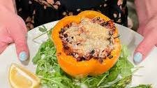 Black Rice Stuffed Bell Peppers