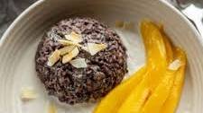 Black Sticky Rice Pudding with Coconut Milk