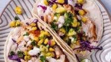 Blackened Mahi Mahi Tacos with Pineapple Salsa