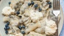 Blueberry pierogi