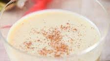 Bourbon eggnog cocktail