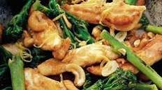 Broccoli lemon chicken with cashews