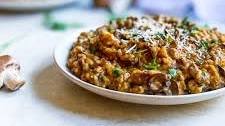 Brown Rice Mushroom Risotto