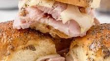 Brown Sugar Ham and Cheese Sliders