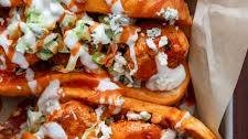 Buffalo Chicken Meatball Sandwich with Celery Slaw