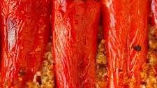 Bulgur Wheat Stuffed Red Peppers