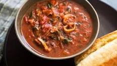 Calamari Stewed with Tomatoes