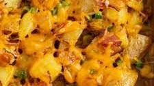 Cheesy Bacon Oven Potatoes