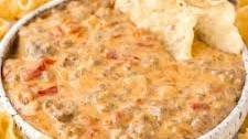 Cheesy Sausage Dip with Rotel