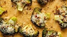 Cheesy Smashed Broccoli