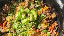 Cheesy Steak Fajita Skillet