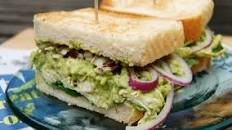 Chicken and avocado sandwich