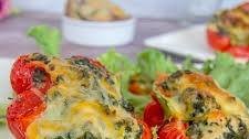 Chicken Florentine Stuffed Peppers