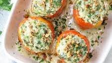 Chicken Florentine Stuffed Peppers