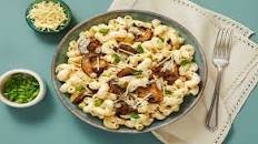 Chicken Sausage & Mushroom Cavatappi with Scallions & Parmesan