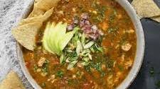 Chile Verde Tortilla Soup