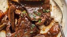 Chipotle Short Ribs over Creamy Grits