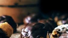 Chocolate Cream Puffs (with chocolate filling and ganache topping)