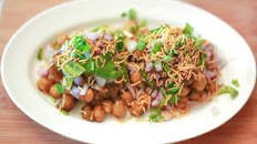 Chole Aloo Tikki Chaat Recipe - An Indian Street Food Snack