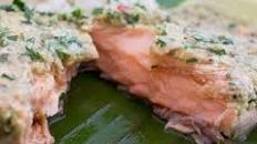 Coconut Curry Salmon in Banana Leaves