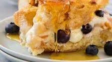 Creamy Blueberry French Toast Casserole