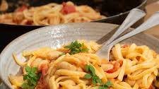 Creamy Cannellini Bean and Tomato Pasta