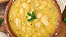 Creamy GARLIC Butter Bean Soup