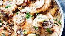 Creamy Garlic Mushroom Chicken