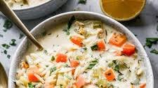 Creamy Lemon Chicken Orzo Soup