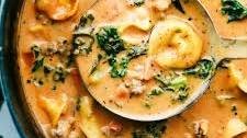 Creamy Sausage Tortellini Soup