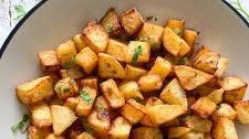Crispy air fryer diced potatoes