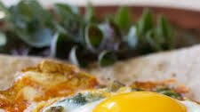 Crispy Cheese Fried Egg with Herbs - Instructions