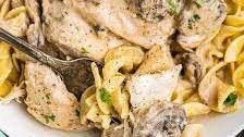 Crockpot Cream of Mushroom Chicken
